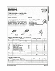 DataSheet FQB30N06L pdf